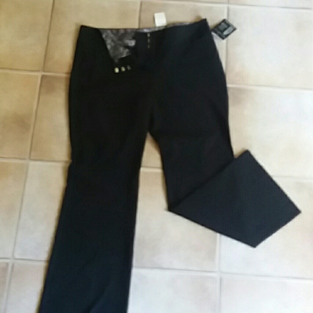 Pinstriped slacks